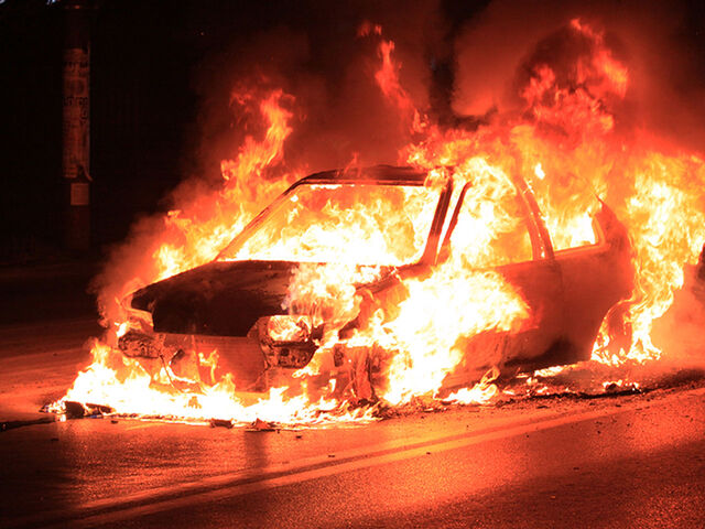 PKW Brand Straße